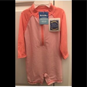 Sun and Sky infant swim bodysuit sz 18-24 Pink NWT